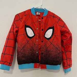 Disney Store Spider-Man Varsity Jacket (Size 9/10)